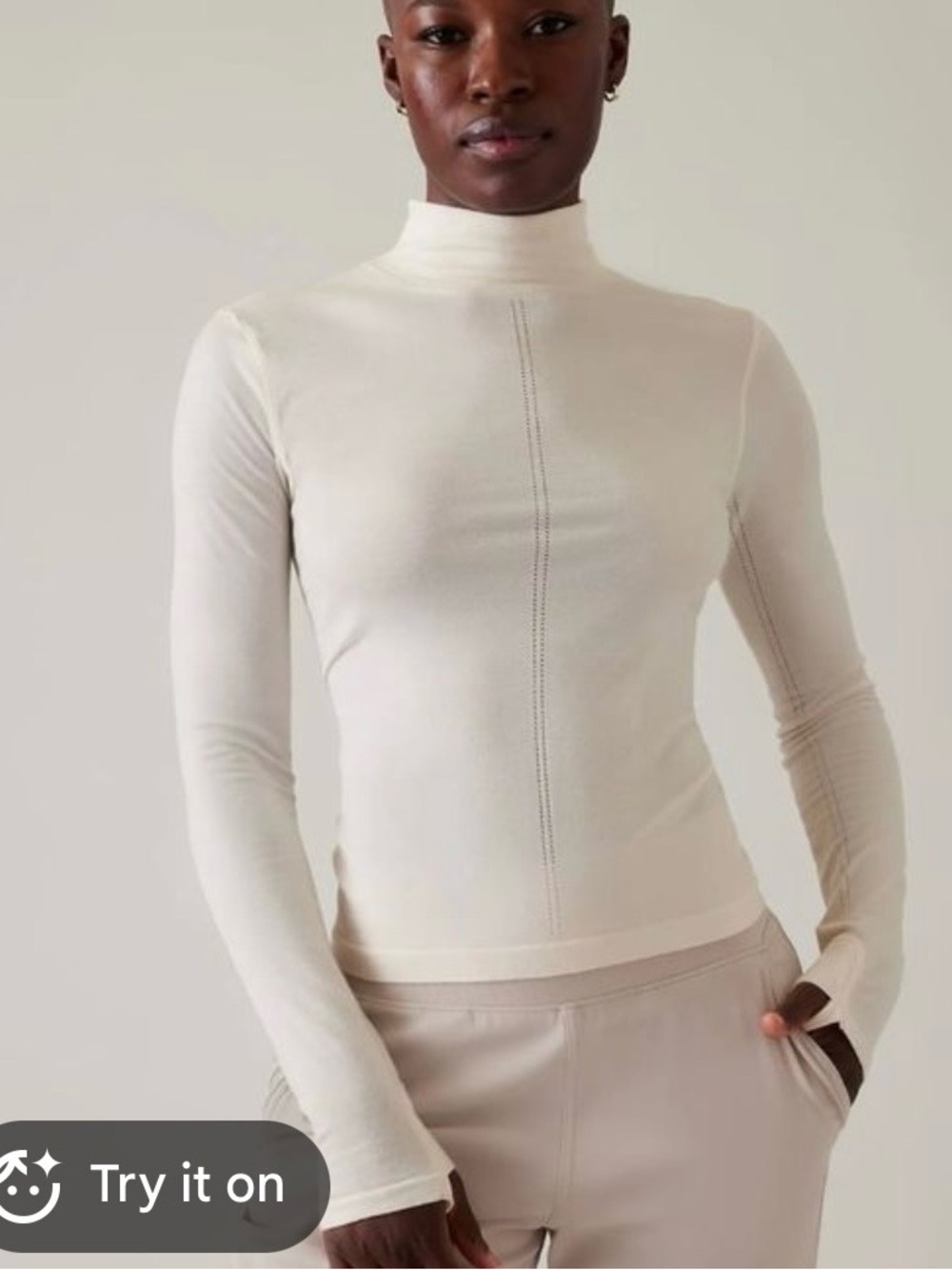 NWT Athleta Ascent Seamless Turtleneck.